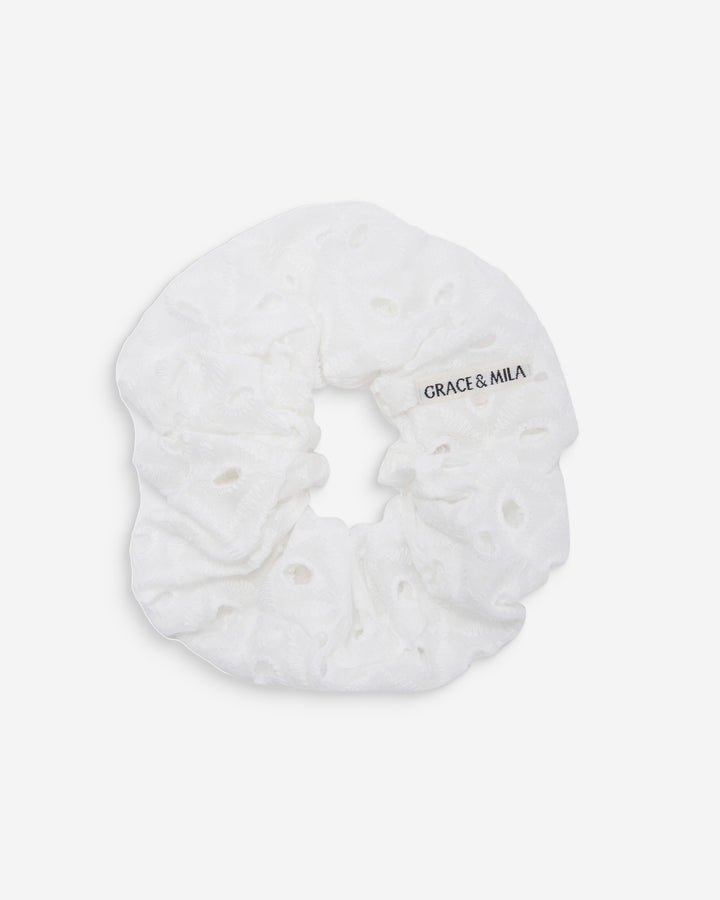 Set de chouchous en coton ecru Wilkins