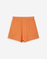 Short large taille haute en gaze de coton orange Wasabi