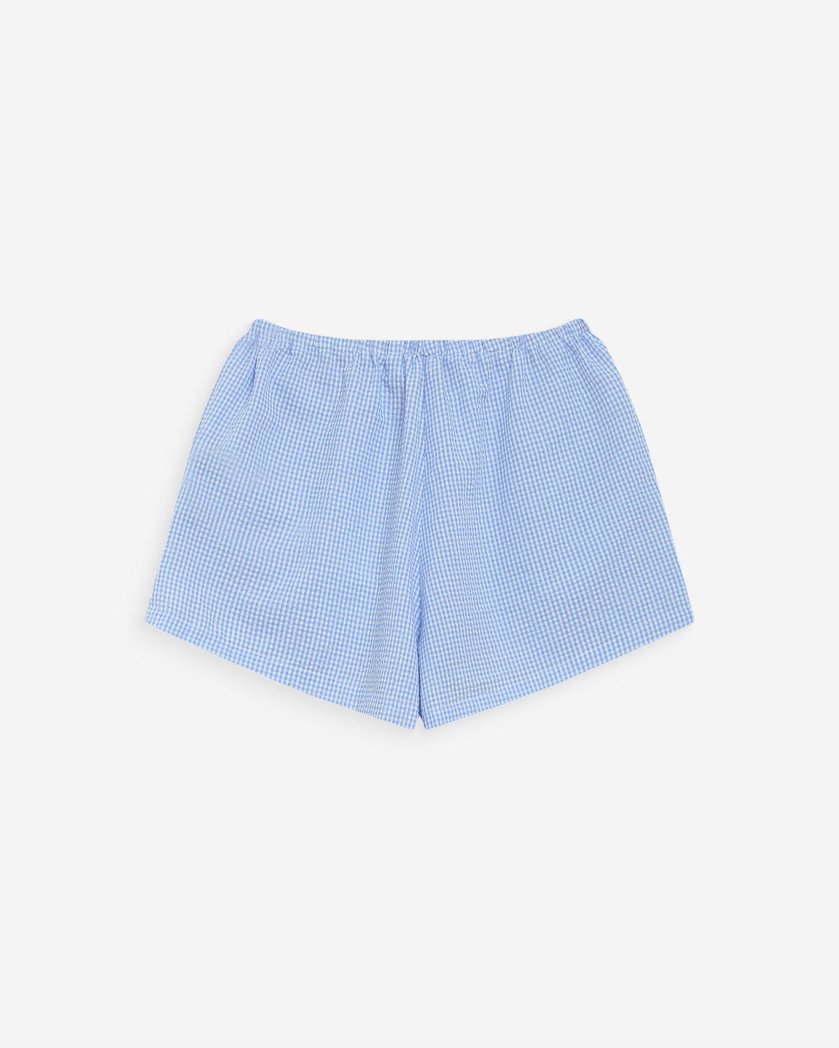 Short en coton à carreaux vichy ciel Waylen