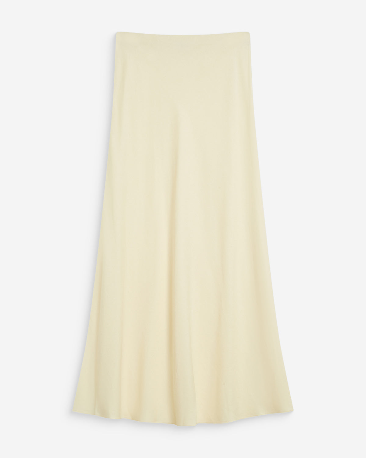 Jupe longue évasée taille haute jaune Winda