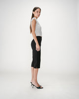 Pantalon capri ajusté 7/8e noir Where