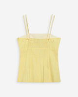 Top vichy escote cuadrado jaune Wynel