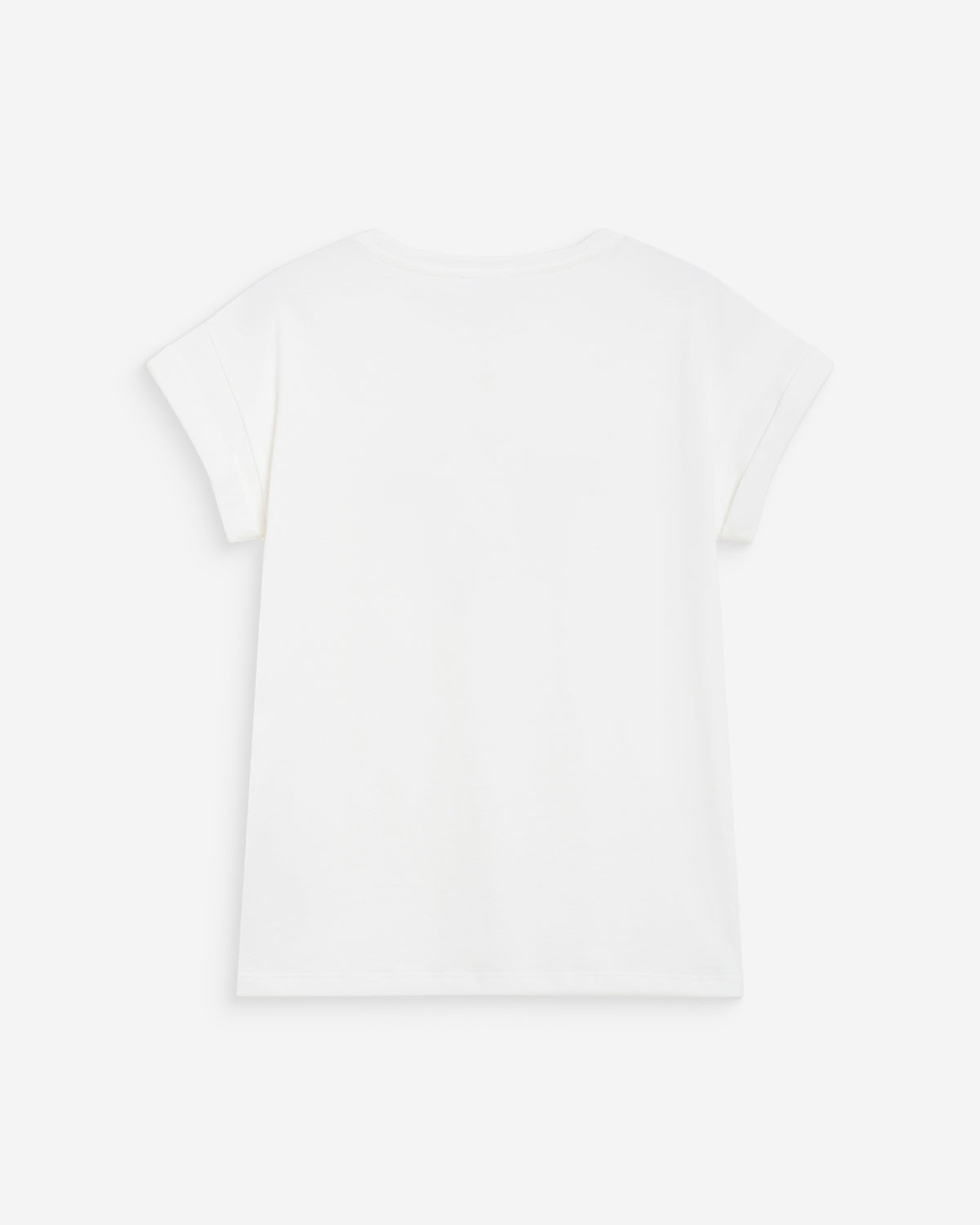 T-shirt en coton à message brodé jaune Wylo