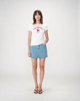 T-shirt ajusté à message fuchsia Wrenley