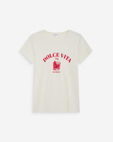 T-shirt ajusté à message fuchsia Wrenley