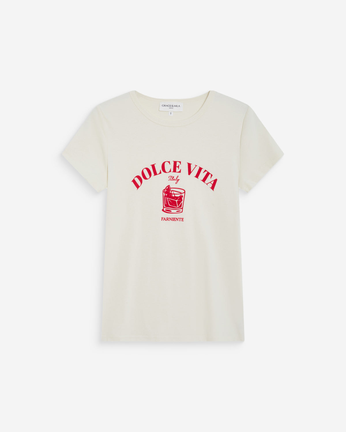 T-shirt ajusté à message fuchsia Wrenley