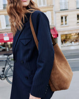 Leather Bucket Bag camel Le come